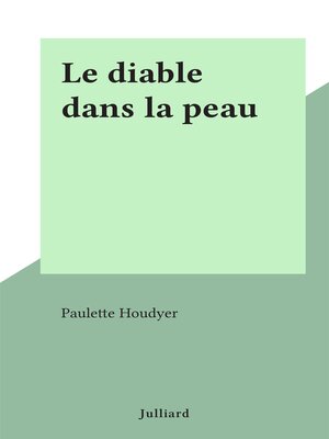 cover image of Le diable dans la peau